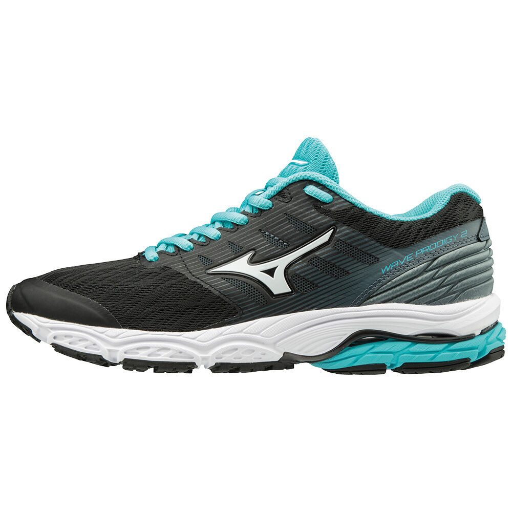 Mizuno WAVE PRODIGY 2 - Bayan Koşu Ayakkabısı - Siyah/Beyaz Türkiye (NJGCLO-428)